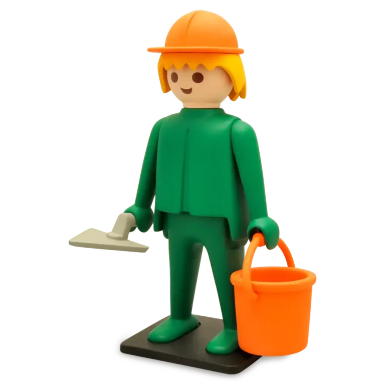 figurine Playmobil maçon Plastoy