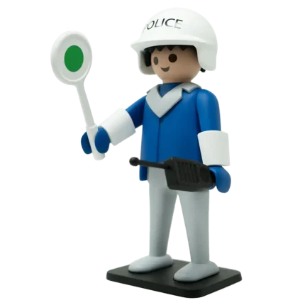 figurine Playmobil policier Plastoy