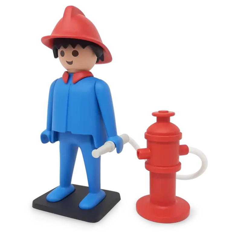 figurine Playmobil pompier Plastoy