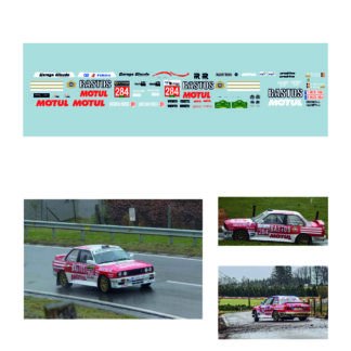Décalcomanie pour miniature 1/43 BMW 320i E30 - Legend Boucles @ Bastogne 2024 - MARCHAND - SOREIL