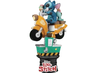 diorama Stitch moto manège Disney