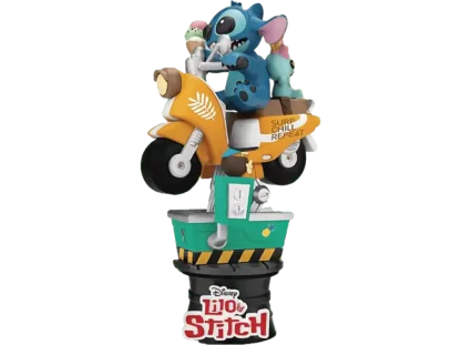 diorama Stitch moto manège Disney