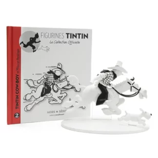 tintin-cowboy-milou-amerique-figurine-livret