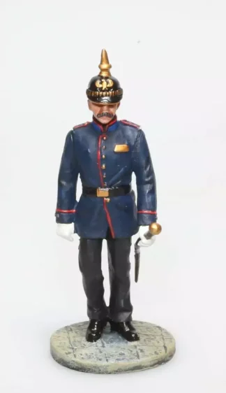 figurine pompier allemand officier 19e siecle 1/32