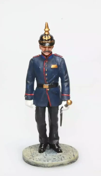figurine pompier allemand officier 19e siecle 1/32