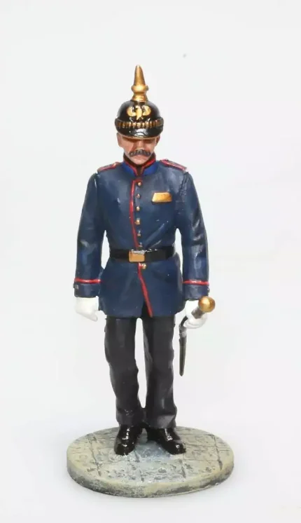 figurine pompier allemand officier 19e siecle 1/32