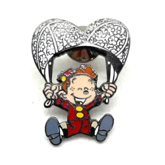 Pin's Parachute couleur blanche Le Petit Spirou
