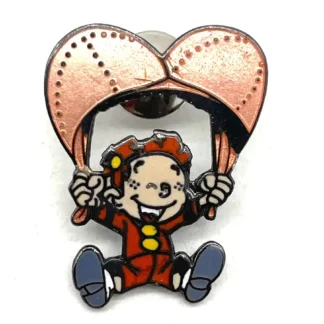 Pin's Parachute couleur chair Le Petit Spirou