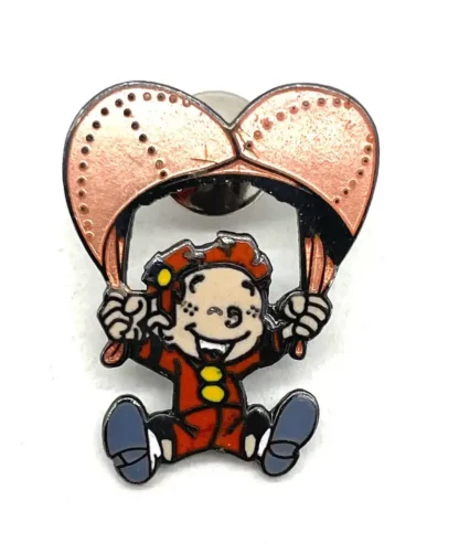 Pin's Parachute couleur chair Le Petit Spirou
