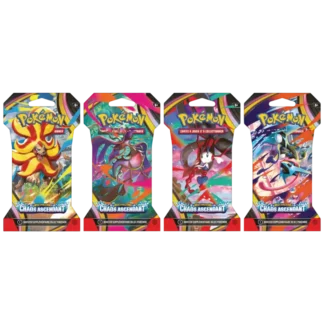 Pokémon ME04 4 Boosters assortis Chaos Ascendant