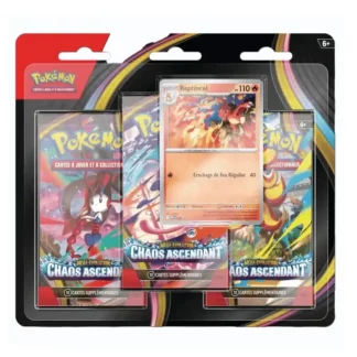 Pack 3 Boosters Pokémon Chaos Ascendant ME04