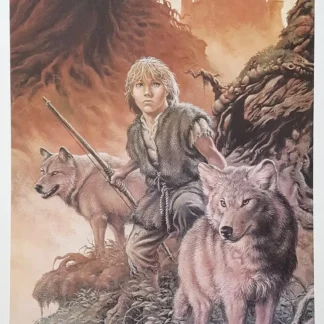 Affiche Légende L'Enfant Loup signée Yves Swolfs