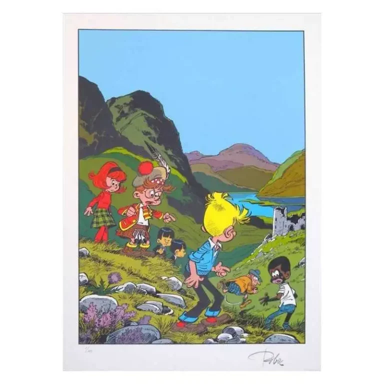 Sérigraphie signée La Ribambelle Roba 2002