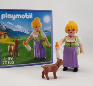 Playmobil 70163 Milka La Fermière et son Chevreau