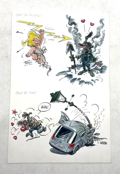 malik-original-cupidon-hommage-a-pierre-tombal-signe