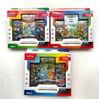 Collection Illustration Premiers Partenaires les 3 séries Pokémon 30 ans
