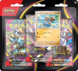 Pack 3 Boosters Pokémon ME05 Nuit Noire