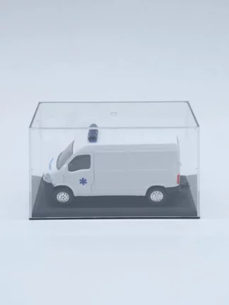 exemple de camionnette dans sa boite plexi 1/64 produite par Akilon.eu