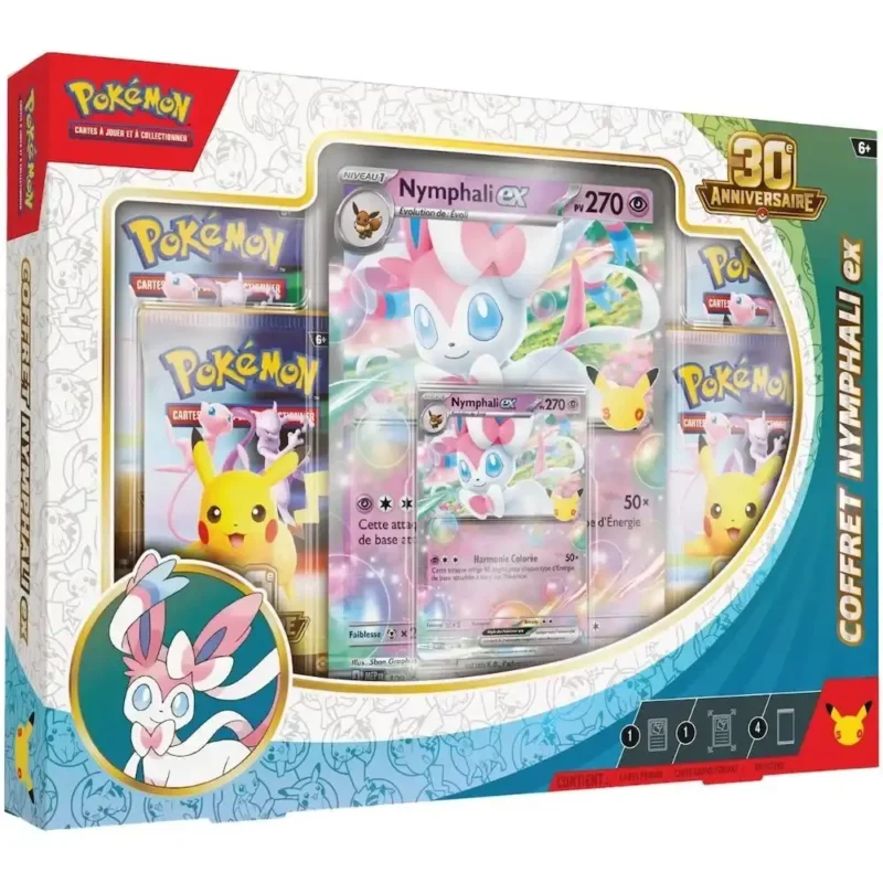 Coffret Pokémon Nymphali-ex 30ème Anniversaire