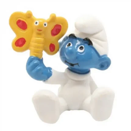 Bébé Schtroumpf avec papillon figurine Schleich 20218 Peyo
