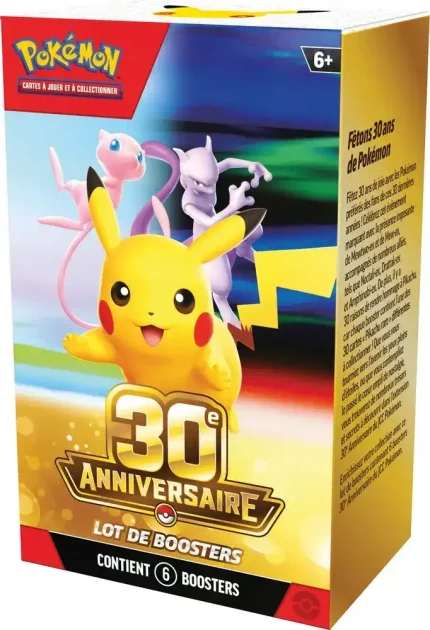 Bundle Pokémon 30ᵉ Anniversaire ME05.5 avec 6 boosters français