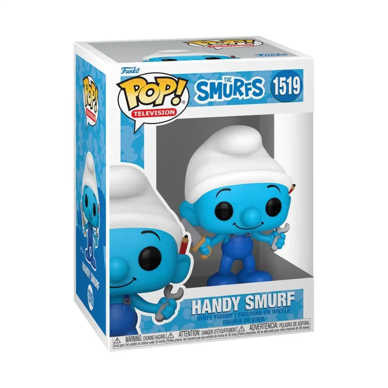 Funko Pop Schtroumpf Bricoleur 1519 Handy Smurf Les Schtroumpfs