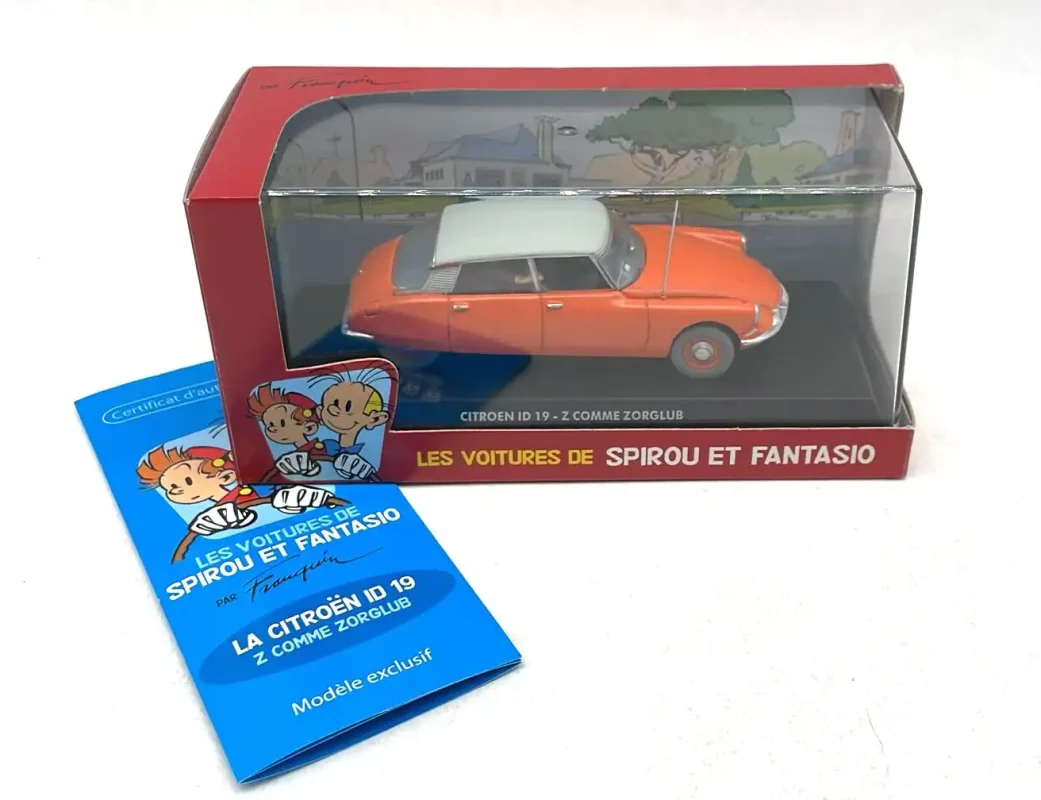 Citroën ID 19 Spirou et Fantasio miniature 1/43 Éditions Atlas Franquin