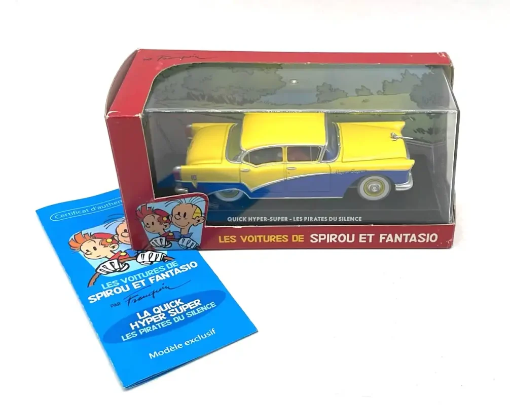 Quick Super Spirou et Fantasio miniature 1/43 Éditions Atlas Franquin