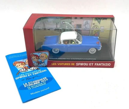 Studebaker Starliner 1953 Spirou et Fantasio 1/43 Éditions Atlas Franquin