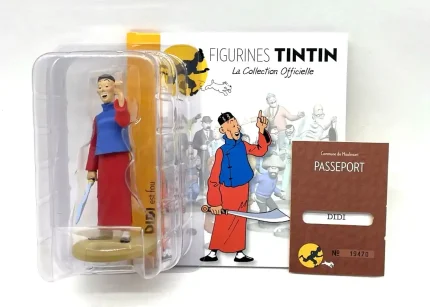 Figurine Tintin Didi est fou n°66 en résine Le Lotus bleu
