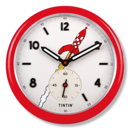 Horloge murale Tintin Lune rouge 35 cm – 82056