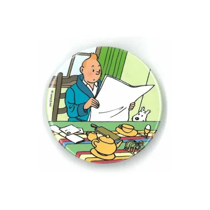 Tintin avec son journal magnet Tintin référence 16023