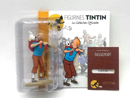 Tintin ramène Milou figurine résine n°39 Collection Officielle Moulinsart