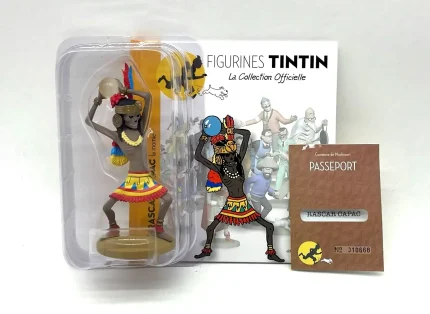 Figurine Tintin Rascar Capac La momie n°93 en résine Les 7 Boules de cristal