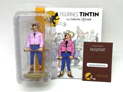 Figurine Tintin Rastapopoulos à la cravache n°45 en résine