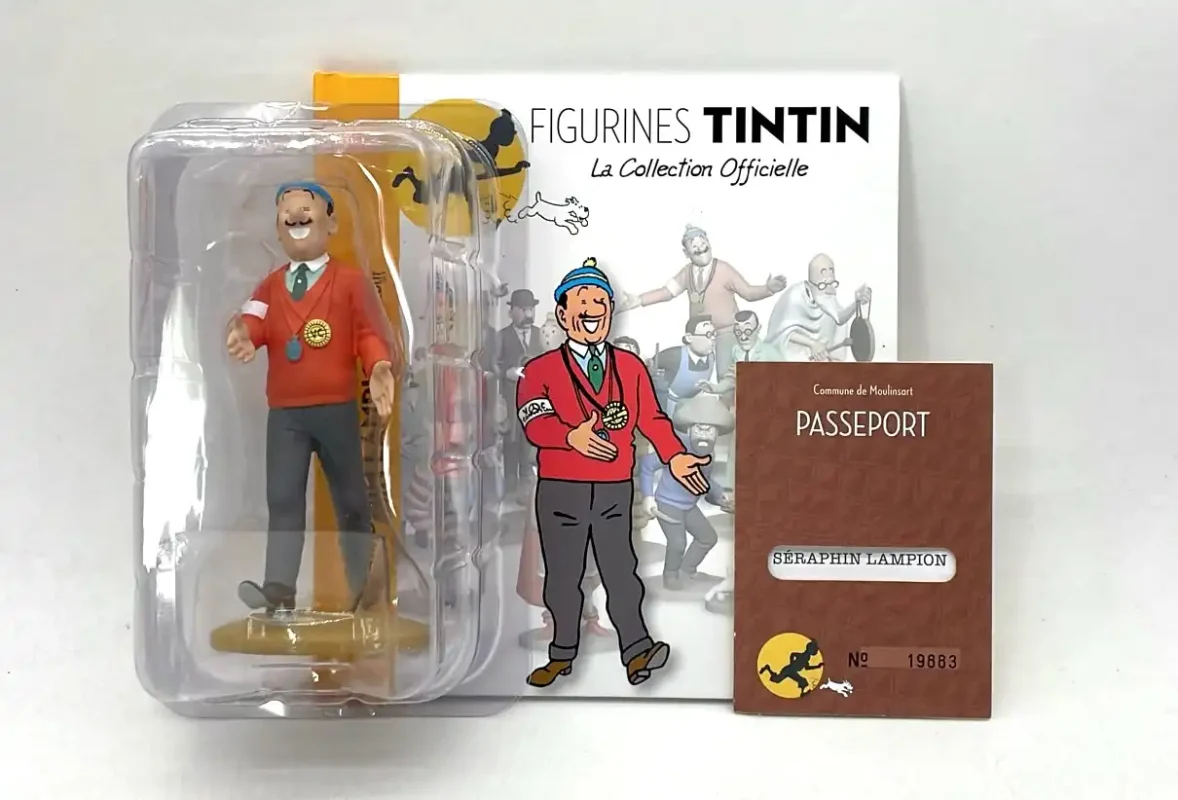 Figurine Tintin Séraphin Lampion Le retour n°67 en résine polychrome