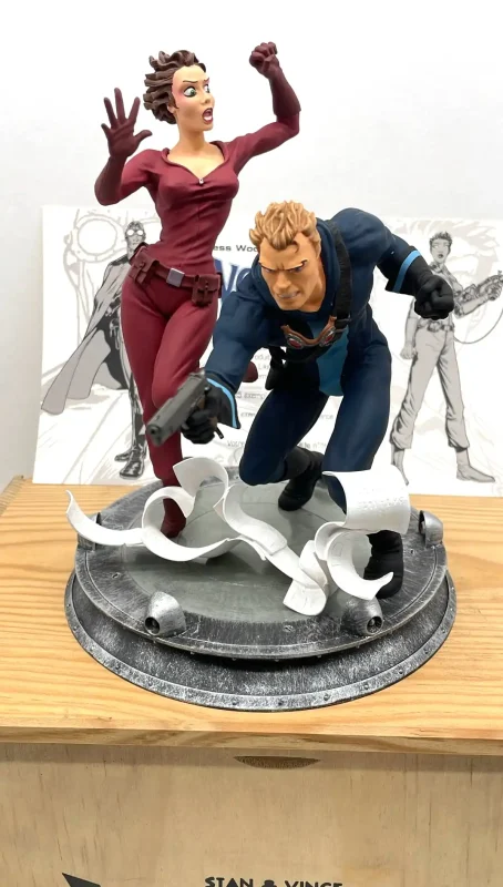 Vortex Tess Wood et John Campbell statue Mufraggi Like an Angel 150 exemplaires